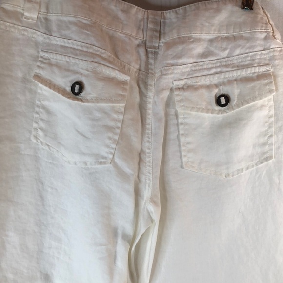 INC International Concepts White Linen Wide Leg Trousers Women’s Size 8 NWOT - Picture 11 of 12